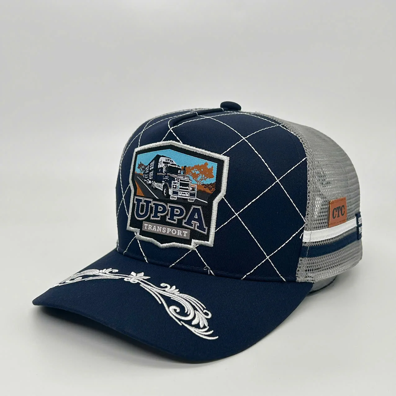 UPPA TRANSPORT NAVY TRUCKER CAP